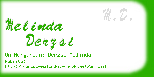 melinda derzsi business card